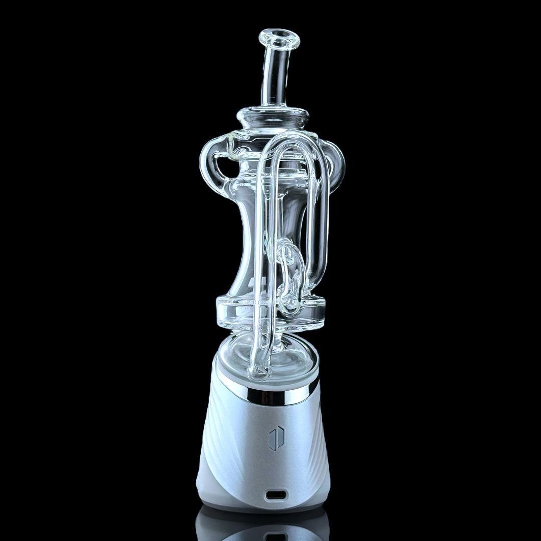 iridescent glass: dual klein puffco peak attachment iridescent glass: dual klein puffco peak attachment