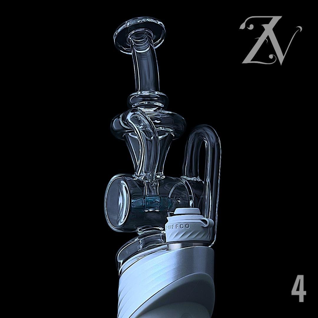 mike d glass: accented recycler puffco peak attachment mike d glass: accented recycler puffco peak attachment