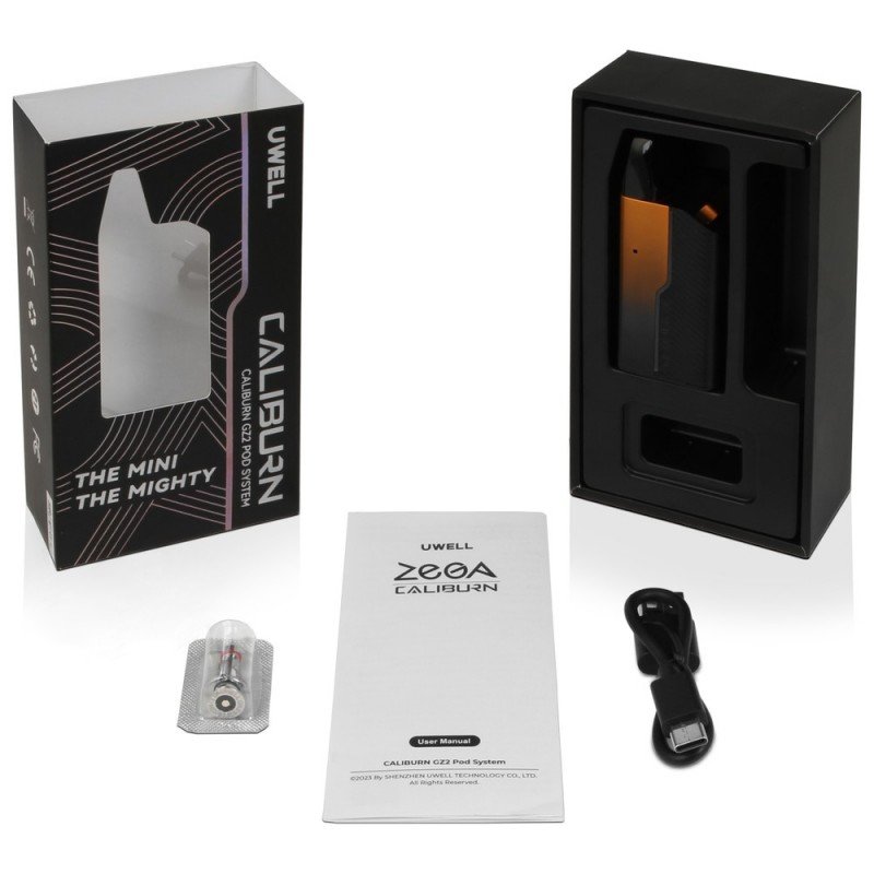 uwell caliburn gz2 pod kit 850mah 17w uwell caliburn gz2 pod kit 850mah 17w