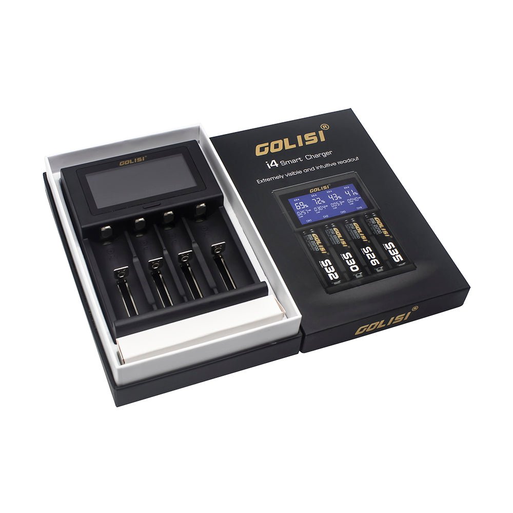 golisi i4 smart usb charger with lcd screen (4 bay) golisi i4 smart usb charger with lcd screen (4 bay)