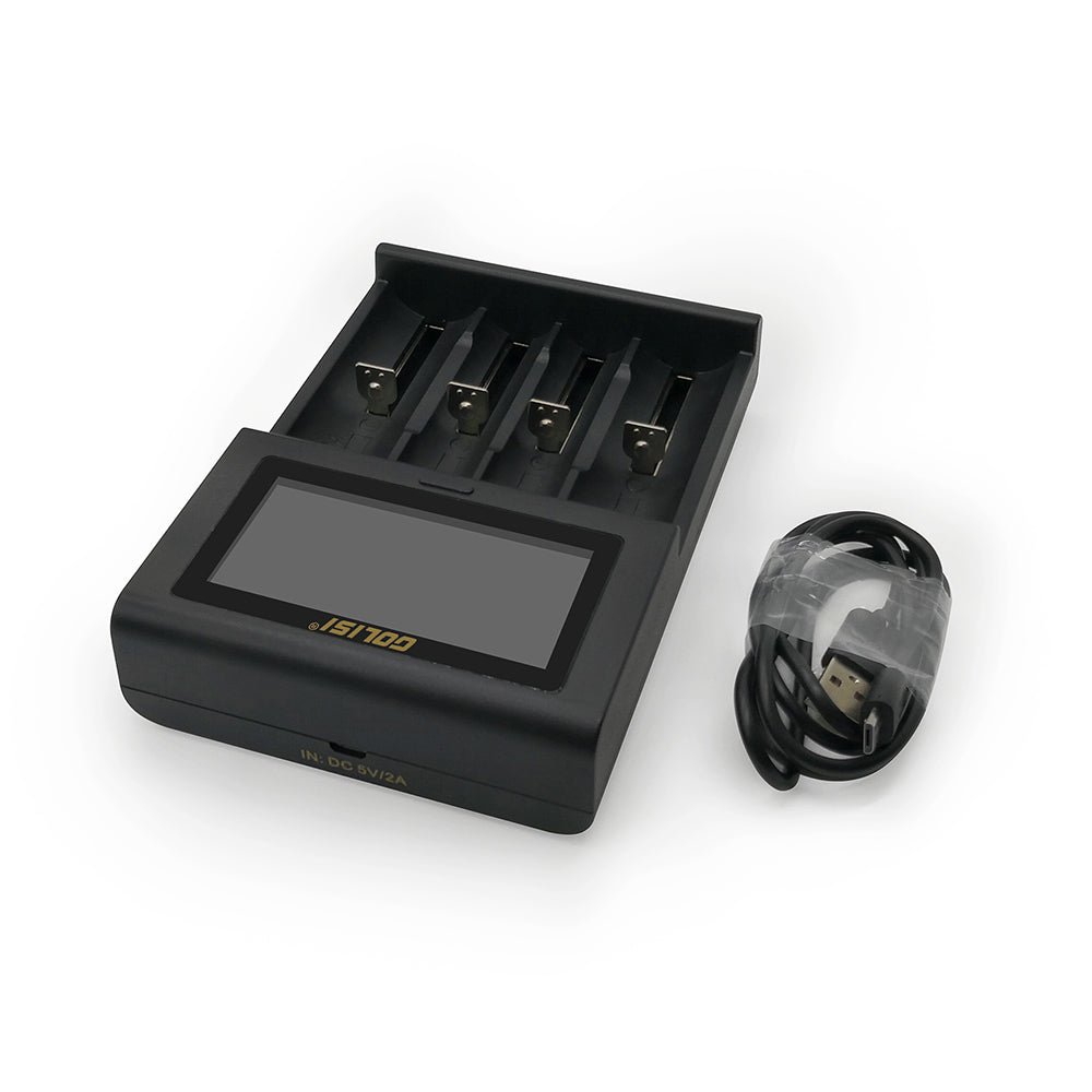 golisi i4 smart usb charger with lcd screen (4 bay) golisi i4 smart usb charger with lcd screen (4 bay)