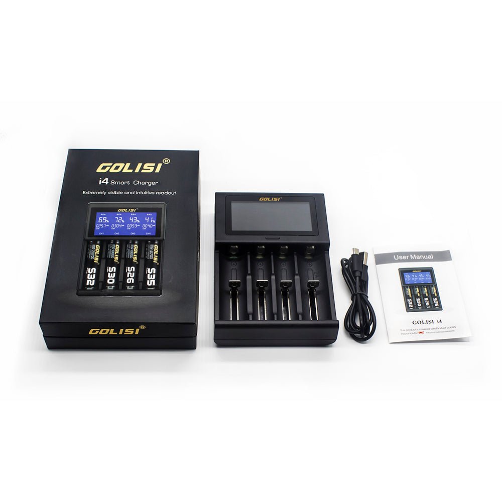 golisi i4 smart usb charger with lcd screen (4 bay) golisi i4 smart usb charger with lcd screen (4 bay)