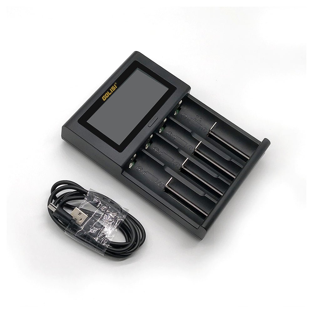 golisi i4 smart usb charger with lcd screen (4 bay) golisi i4 smart usb charger with lcd screen (4 bay)