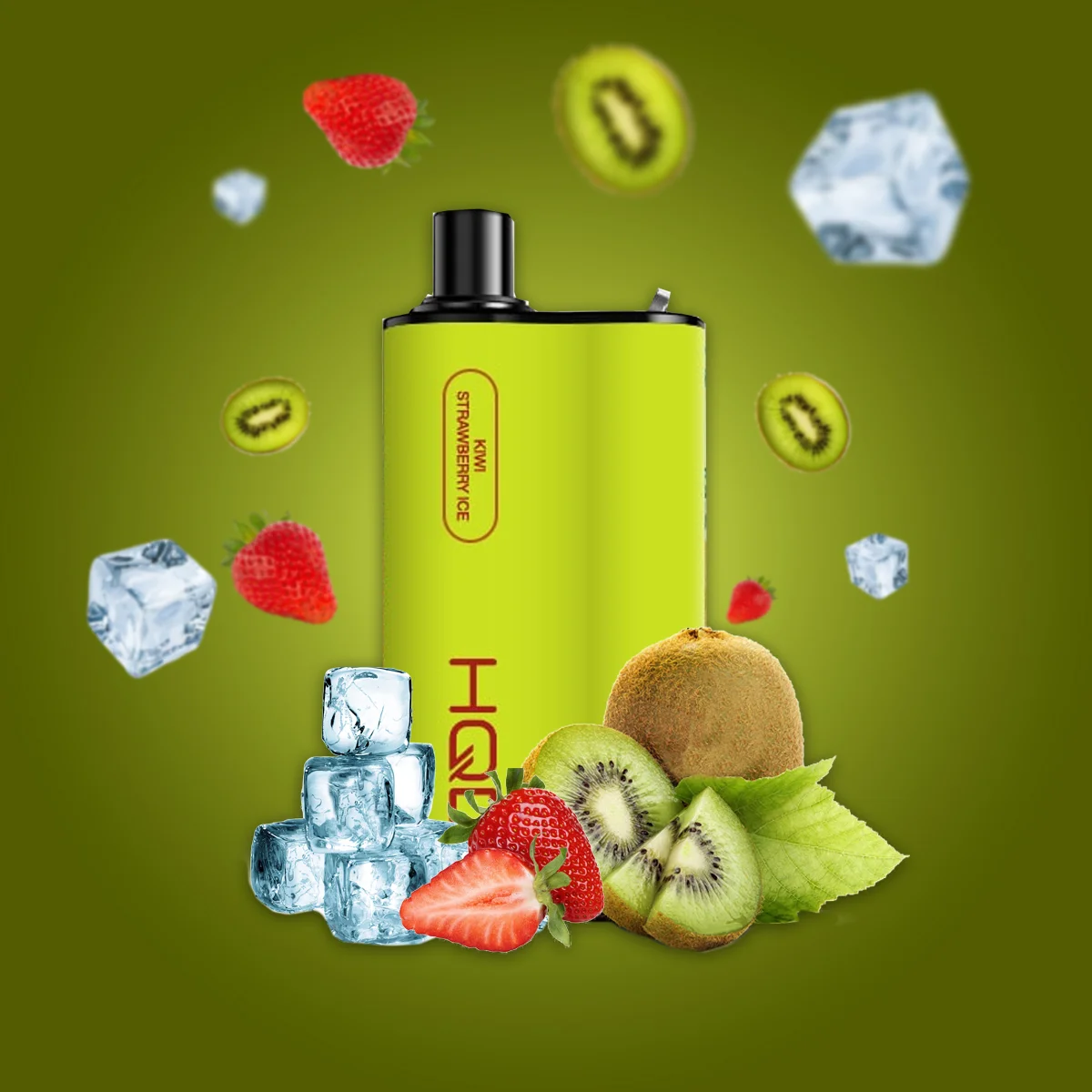 hqd box kiwi strawberry ice – 4000 puffs