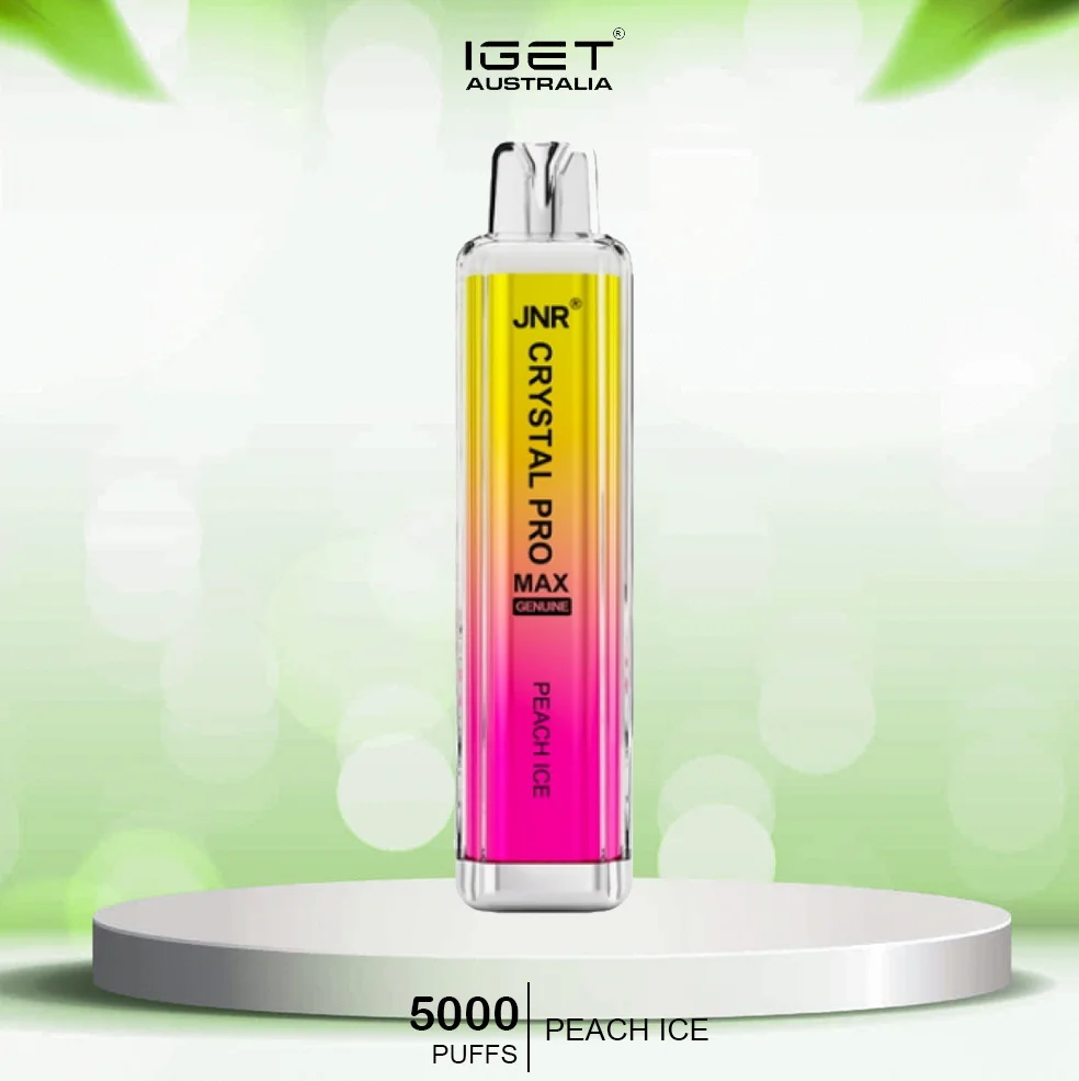 jnr crystal pro max – peach ice – 5000 puffs
