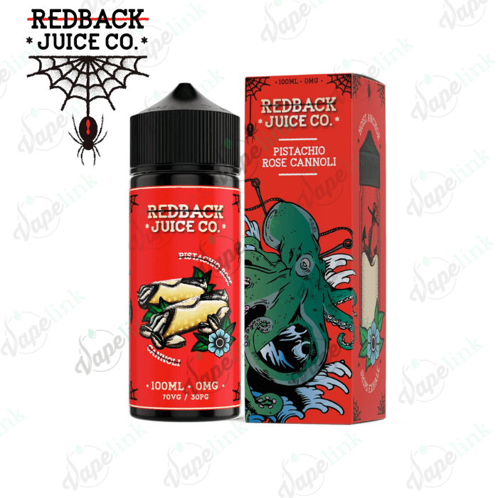 redback juice co. | desserts | pistachio rose cannoli 100ml redback juice co. | desserts | pistachio rose cannoli 100ml
