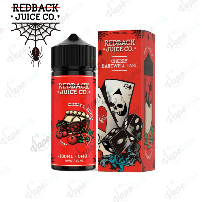redback juice co. | desserts | cherry bakewell tart 100ml redback juice co. | desserts | cherry bakewell tart 100ml