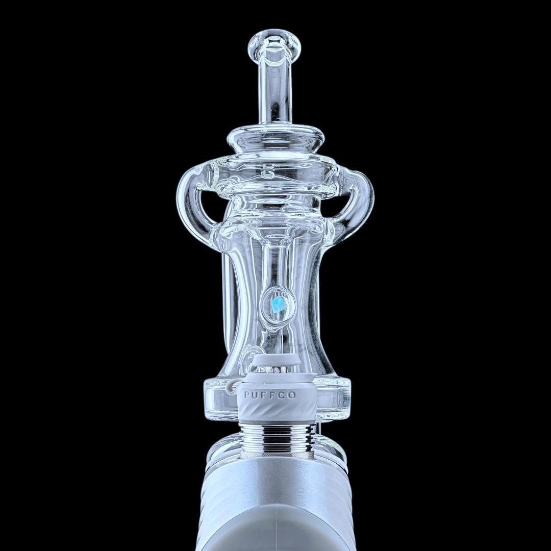 iridescent glass: dual klein puffco peak attachment iridescent glass: dual klein puffco peak attachment