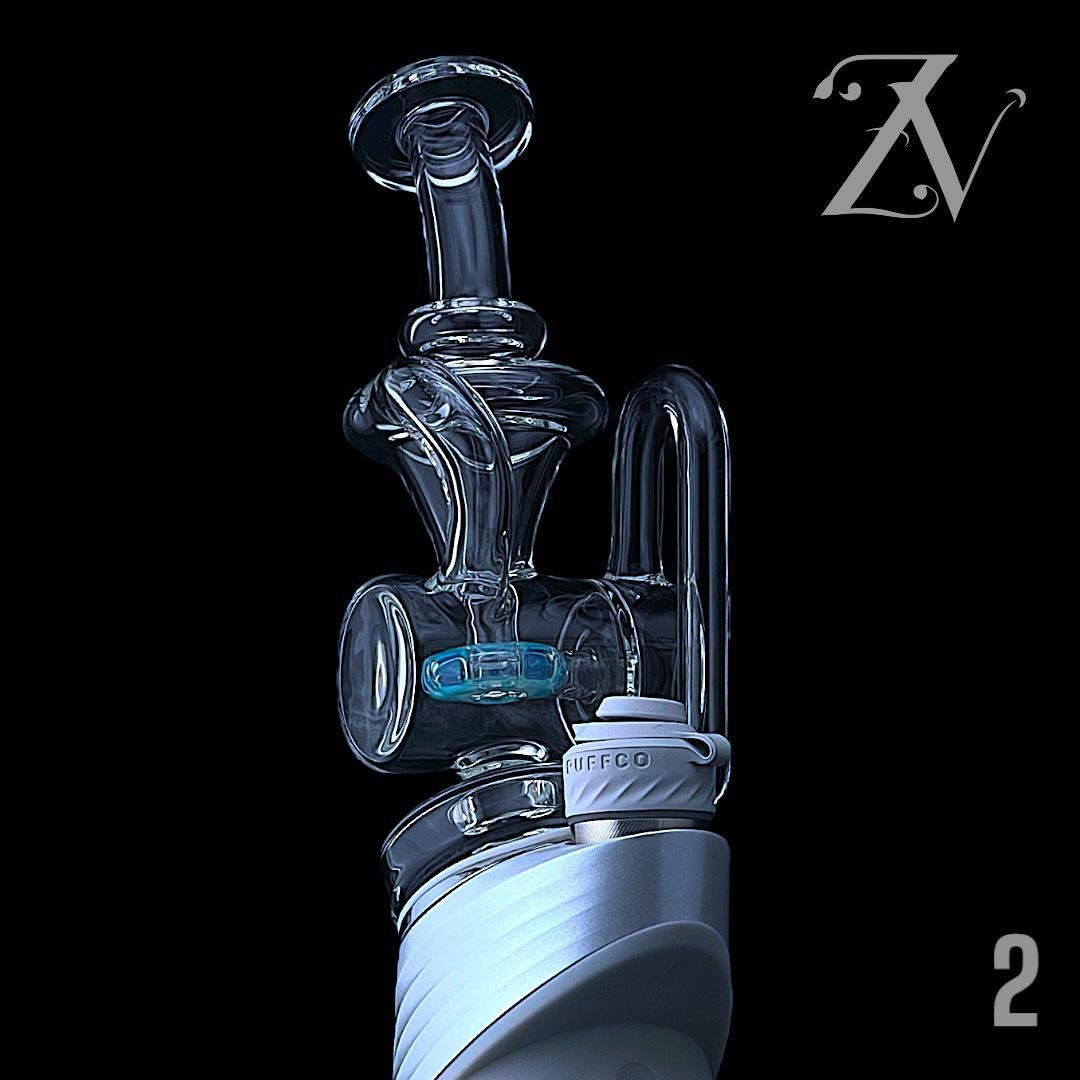 mike d glass: accented recycler puffco peak attachment mike d glass: accented recycler puffco peak attachment