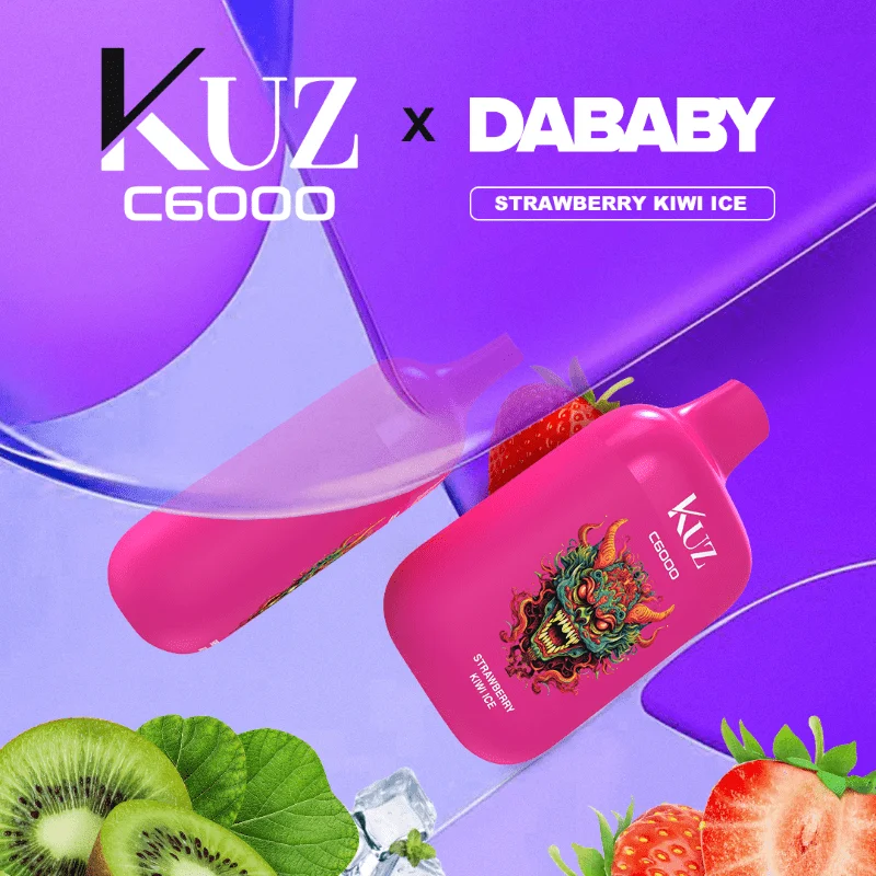 kuz strawberry kiwi ice – 6000 puffs
